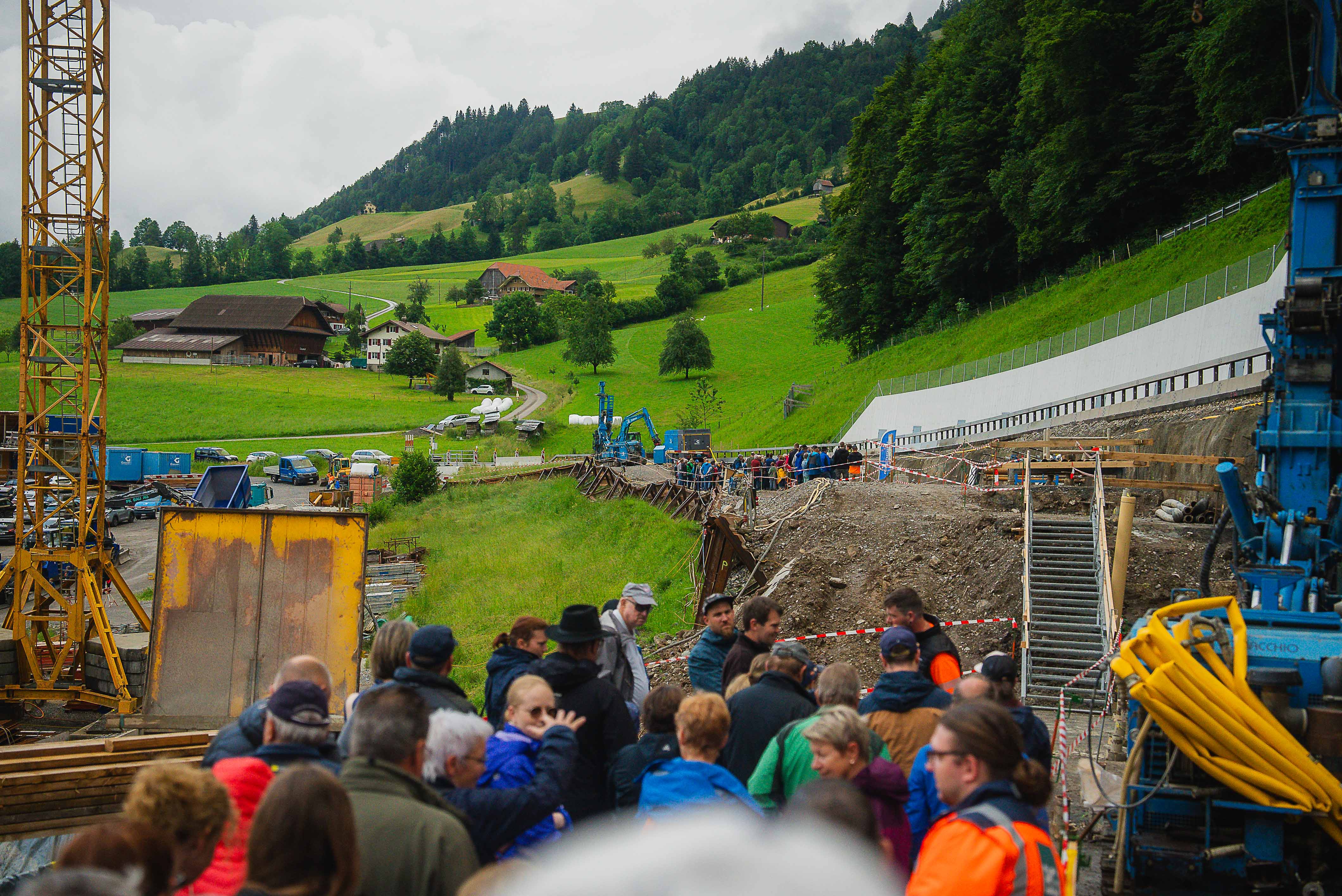 Rund 700 Personen besuchten den Tag der offenen Baustelle in der Lammschlucht.