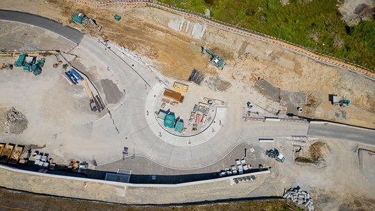 Baustelle Ränggloch Luzern Juli 2024