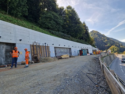 Baustelle Ränggloch Luzern