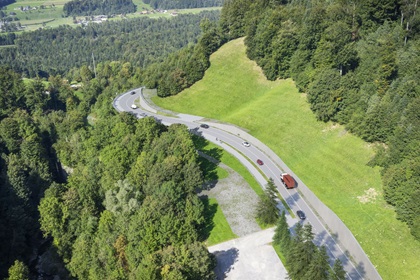 Visualisierung Rängglochkurve, Seite Kriens (Visualisierung Swiss Interactive AG, Aarau)