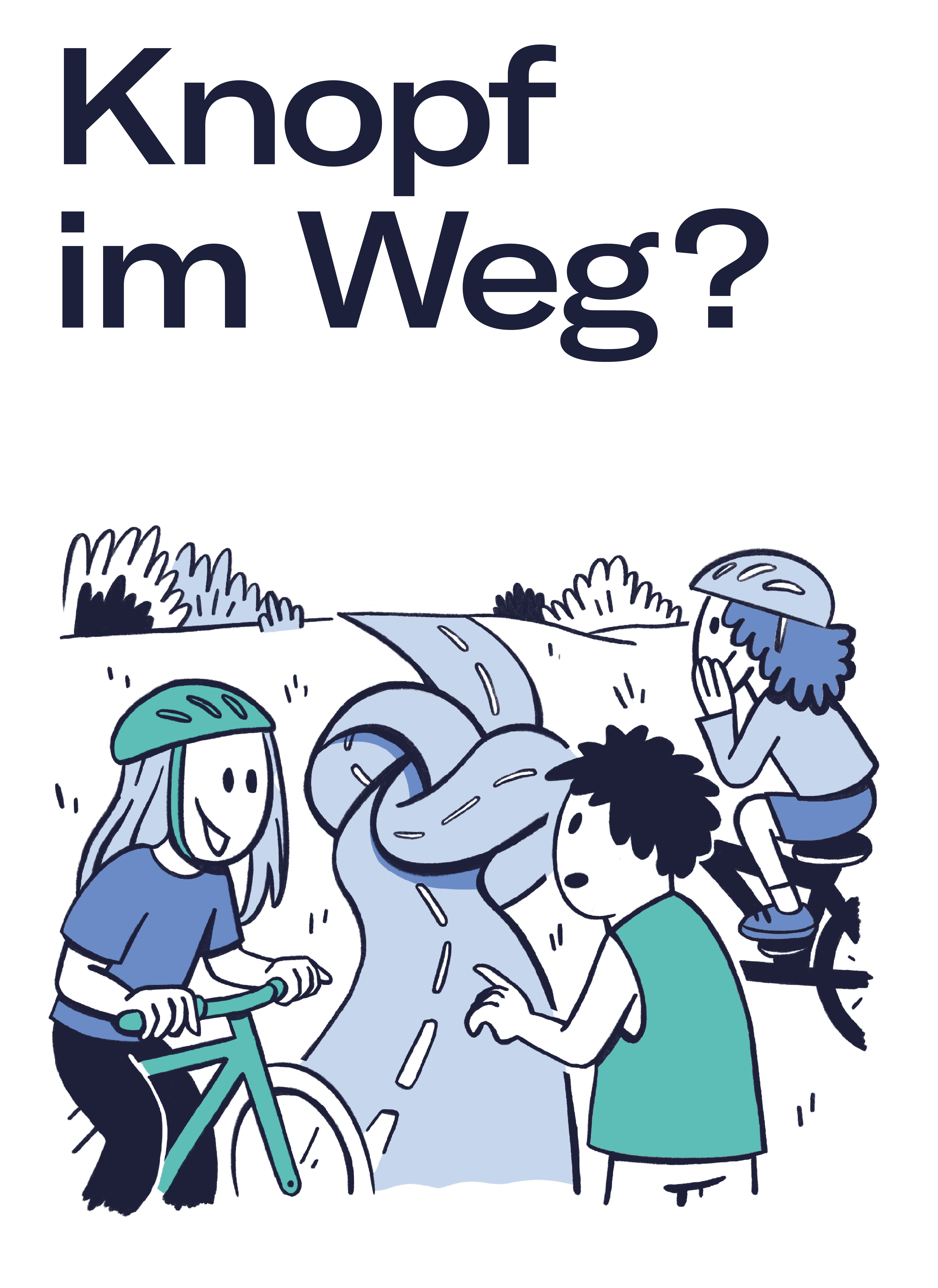 Knopf im Weg