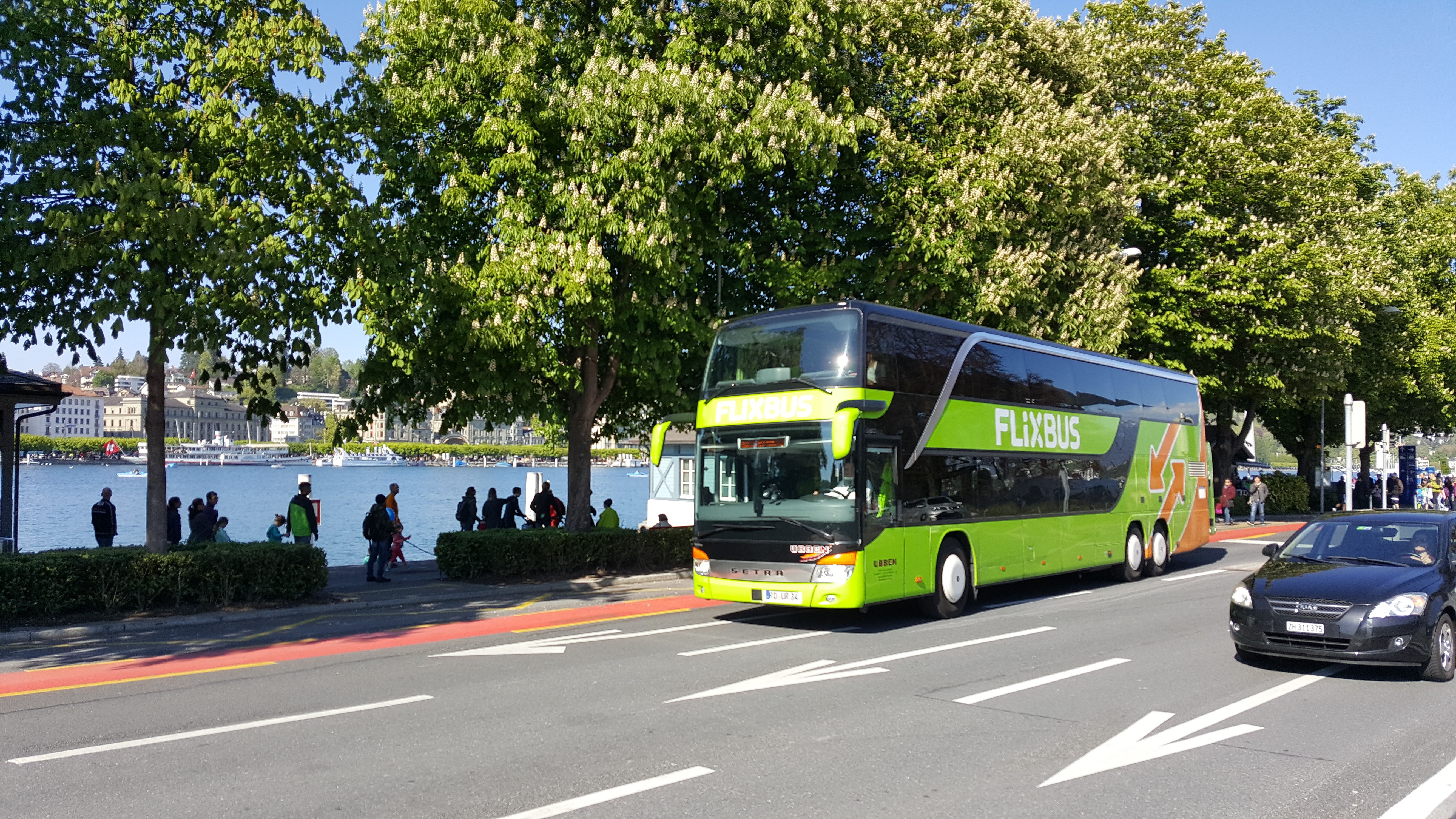 Fernbus in Luzern