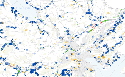 Interaktive Karte mit Schutzbauten im Kanton Luzern