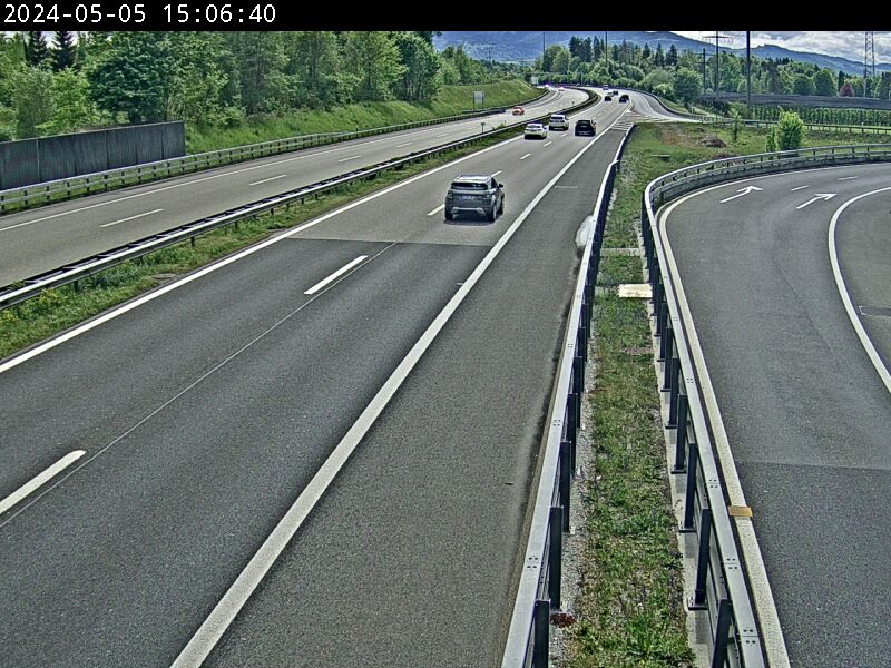 A14 Buchrain, Blickrichtung Luzern